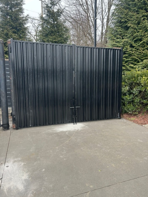 Commercial Enclosure Gates built by Mountain Fence & Deck in Western North Carolina