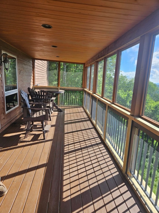 Screened Porch built by Mountain Fence & Deck in Western North Carolina