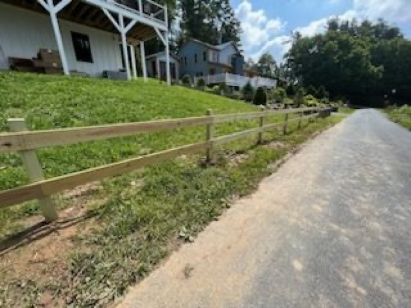 Fence and deck work in Linville