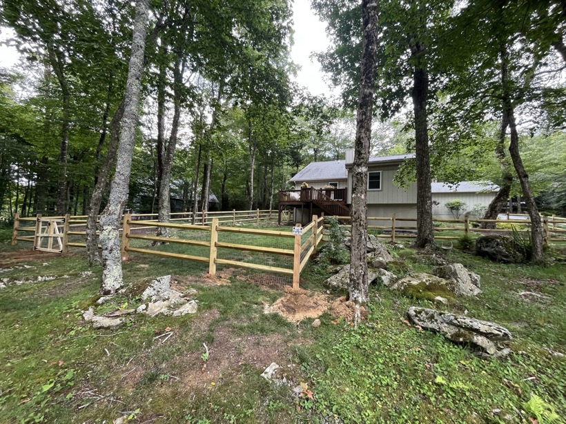 Split Rail Fence in Western NC