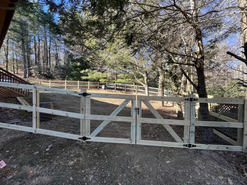 Fence and deck work in Hudson