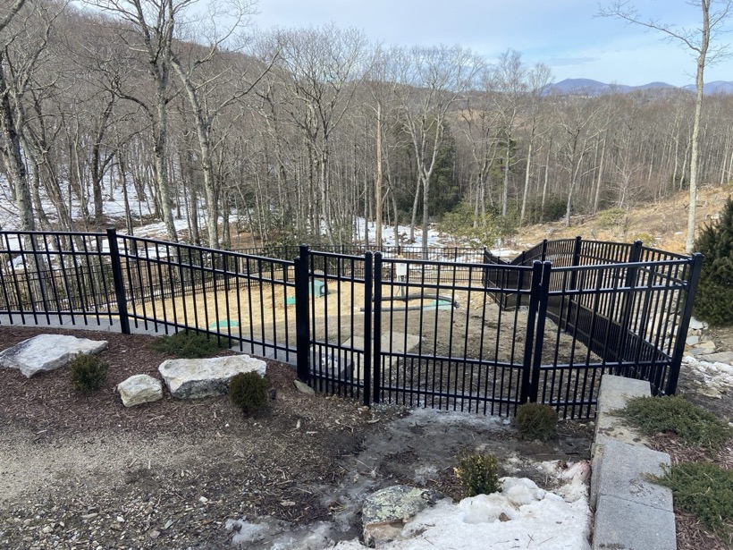Aluminum Fence built by Mountain Fence & Deck in Western North Carolina