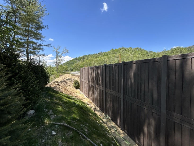 Fence work in Lake Lure