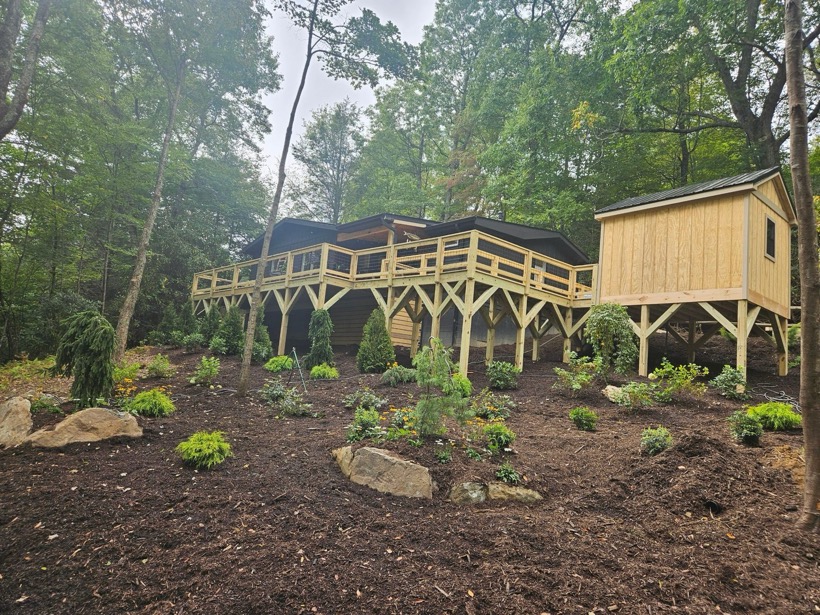 Deck installed by Mountain Fence & Deck in the High Country, NC