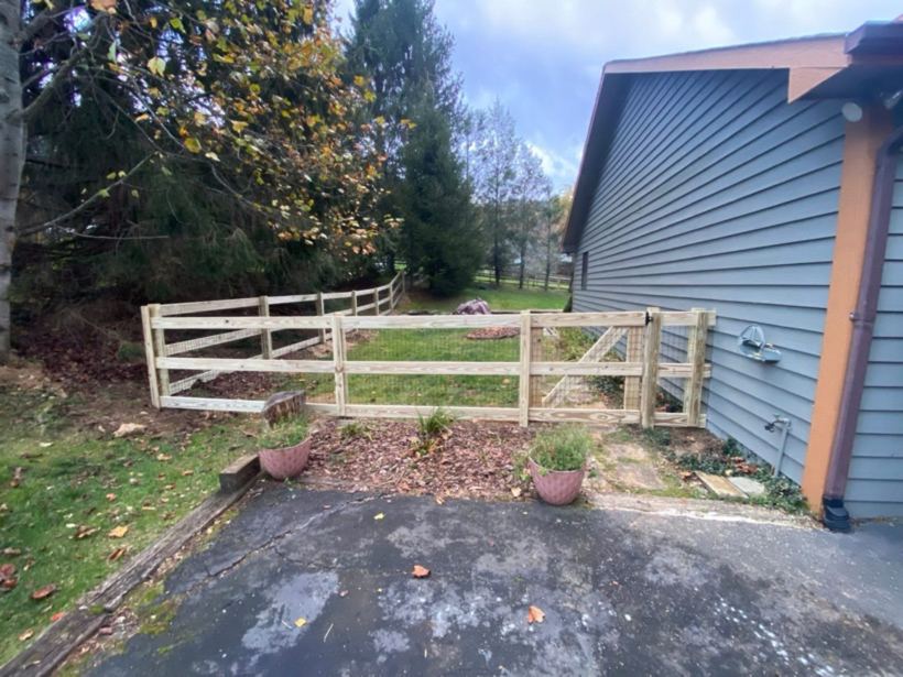 Deck Board Fence by Mountain Fence and Deck