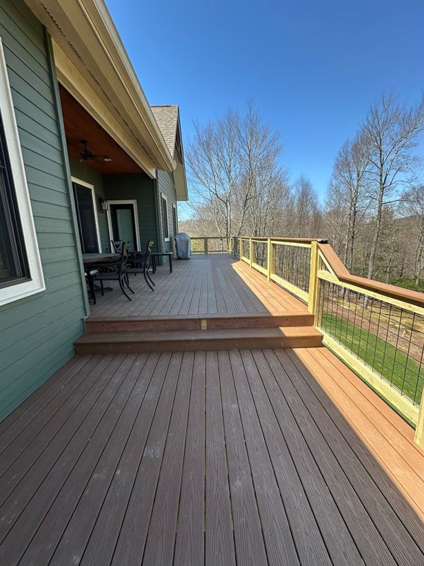 Custom Deck by Mountain Fence and Deck