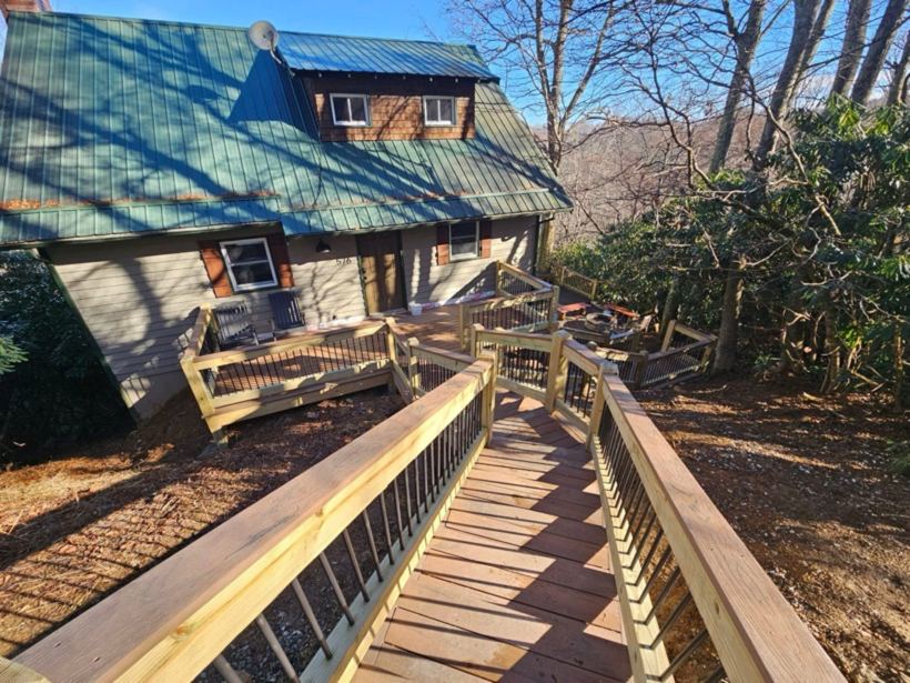 Custom Deck by Mountain Fence and Deck