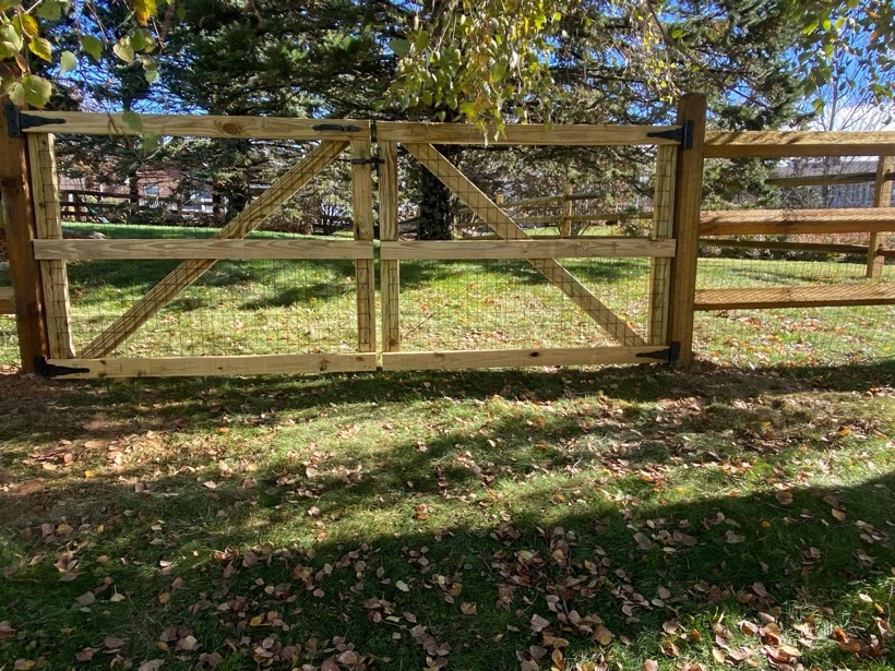 Gate installed by Mountain Fence & Deck in the High Country, NC