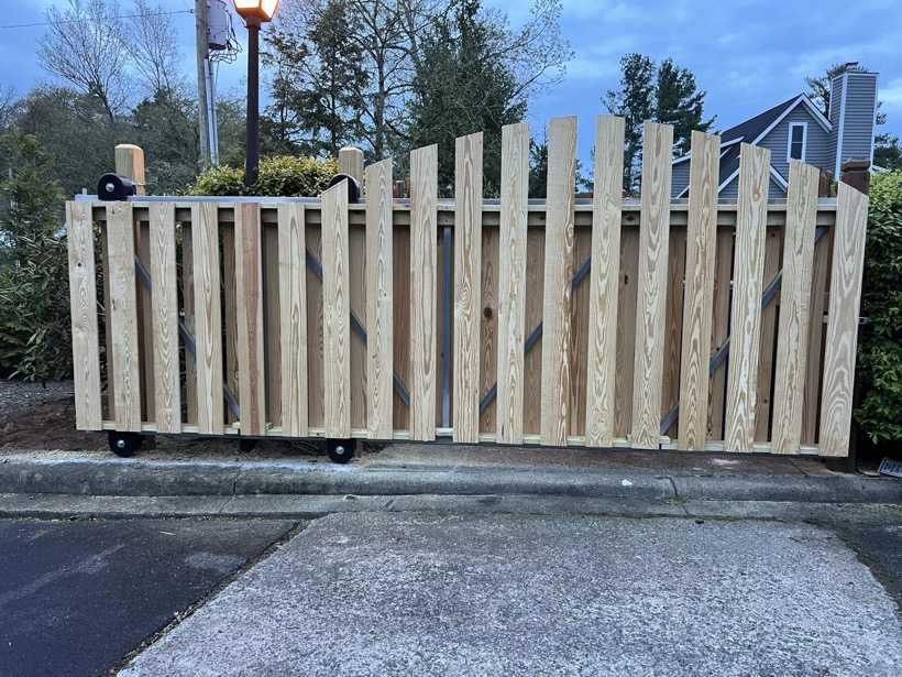 Gate installed by Mountain Fence & Deck in the High Country, NC