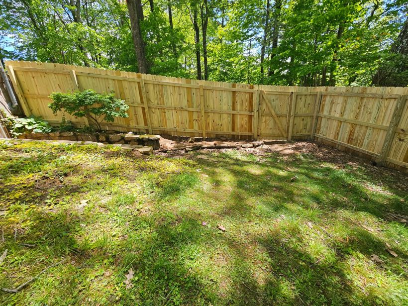 Privacy Fence by Mountain Fence and Deck