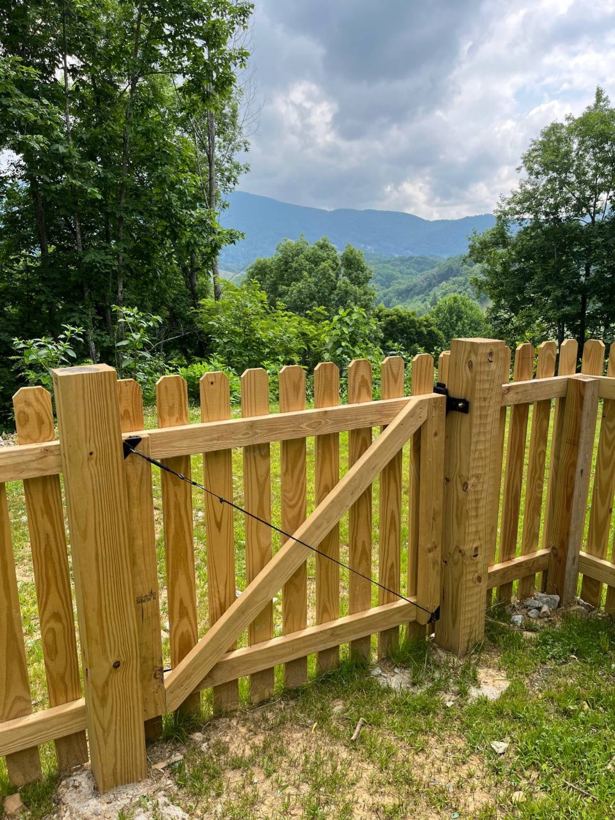 Privacy Fence by Mountain Fence and Deck